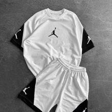 JR Unisex Oversize Şortlu Takım Beyaz