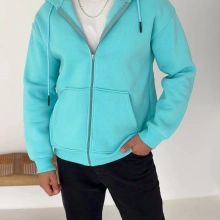 Kapüşonlu Oversize Hırka - BebeMavisi