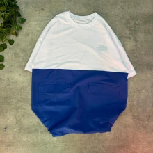 Kargo Cep Paraşüt Unisex Tshirt - Mavi