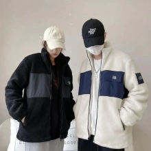 Kuzu Peluş NF Ceket - Siyah