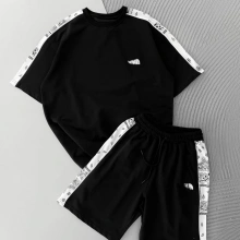 Nf oversize şortlu takım Siyah