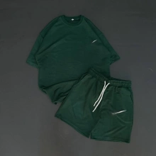 Nike Unisex Oversize Şortlu Takım - Yeşil