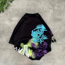 Ön Baskı Unisex Oversize Tshirt