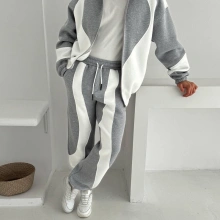 Parçalı Eşofman Takım Gri