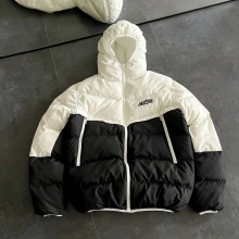 Parçalı Kapüşonlı Şişme Mont