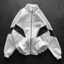 Parçalı Oversize Hırka - Gri