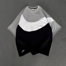 Parçalı Unisex Oversize Tshirt