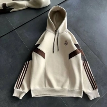 RM Kapüşonlu Oversize Sweatshirt - Bej