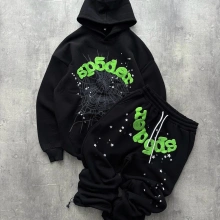 Spider Oversize Eşofman Takım Siyah