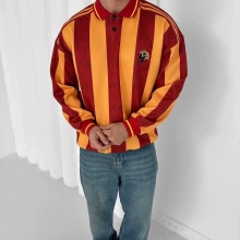 Taraftar Şardonlu Polo Yaka Unisex Sweatshirt - GS