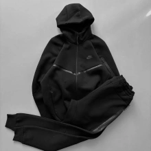 Tech Spor Eşofman Takım Siyah