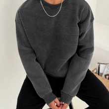 Yıkamalı Oversize Sweatshirt