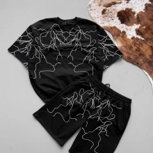 Yıldırım Desen Şortlu Takım