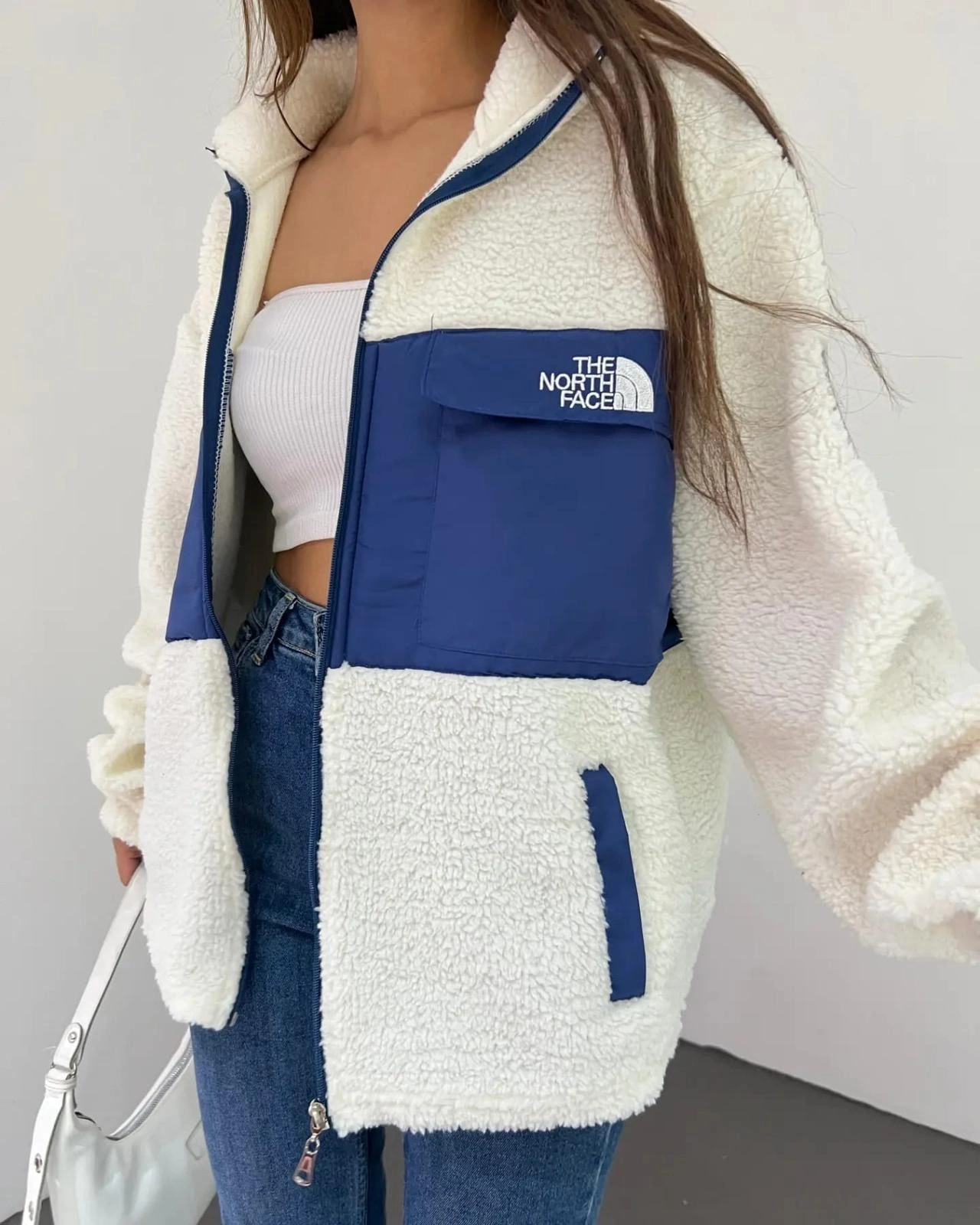 Kuzu Peluş Oversize Ceket