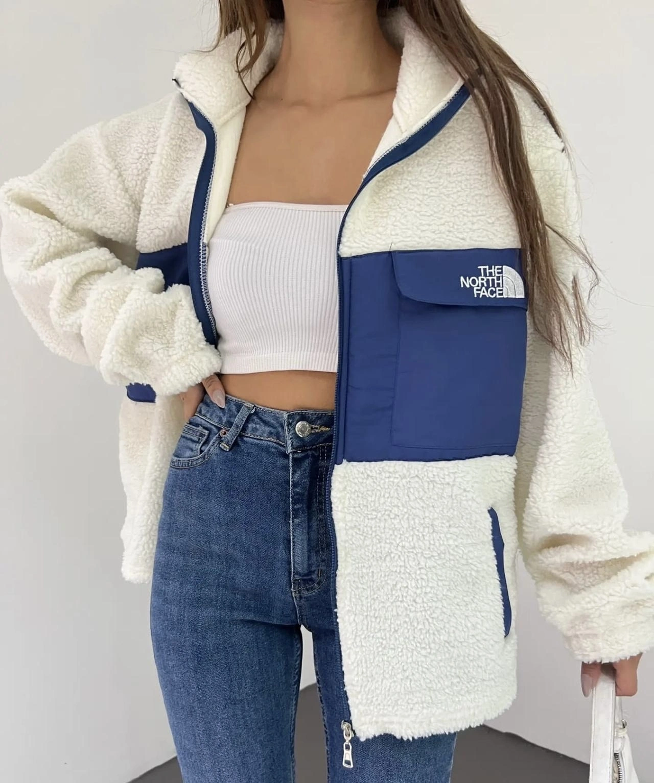 Kuzu Peluş Oversize Ceket