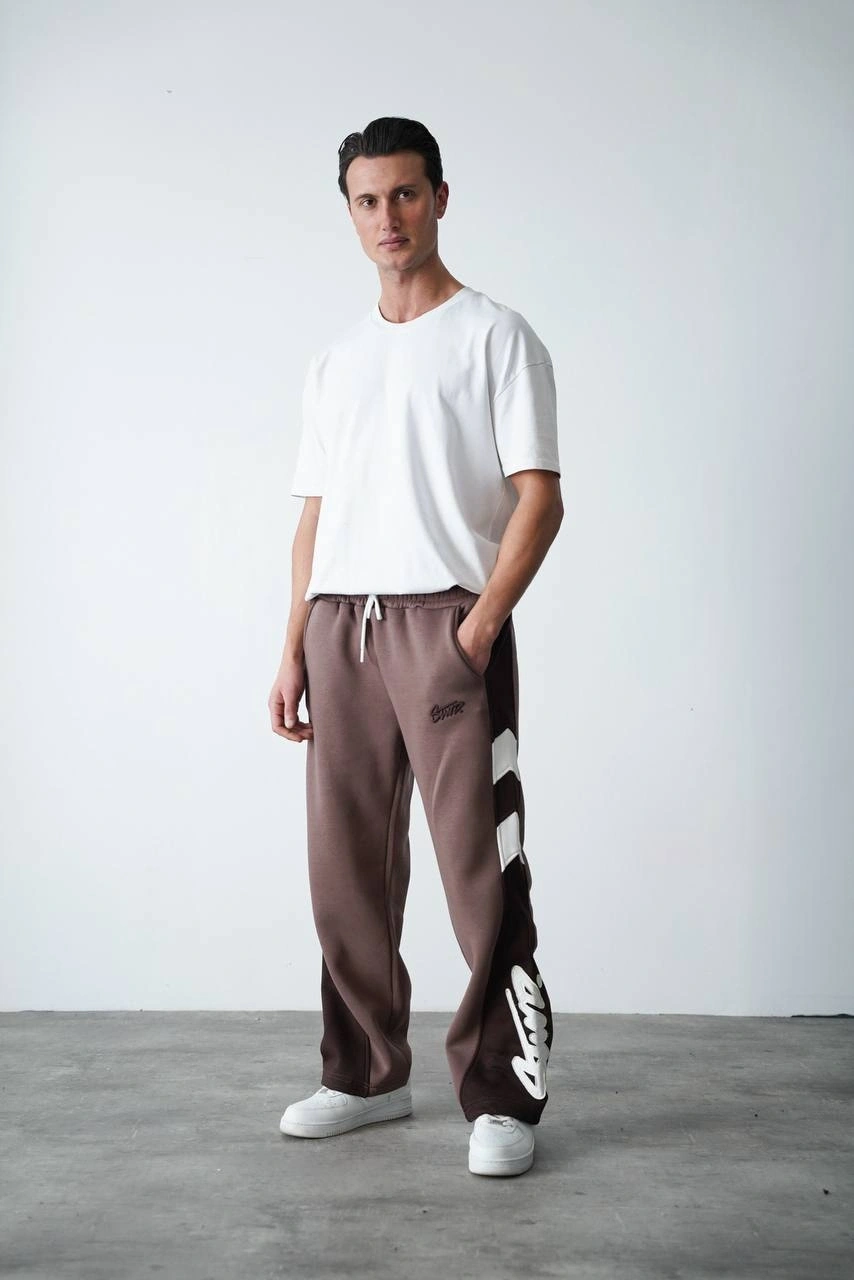 Sw Unisex Baggy Eşofman Kahverengi