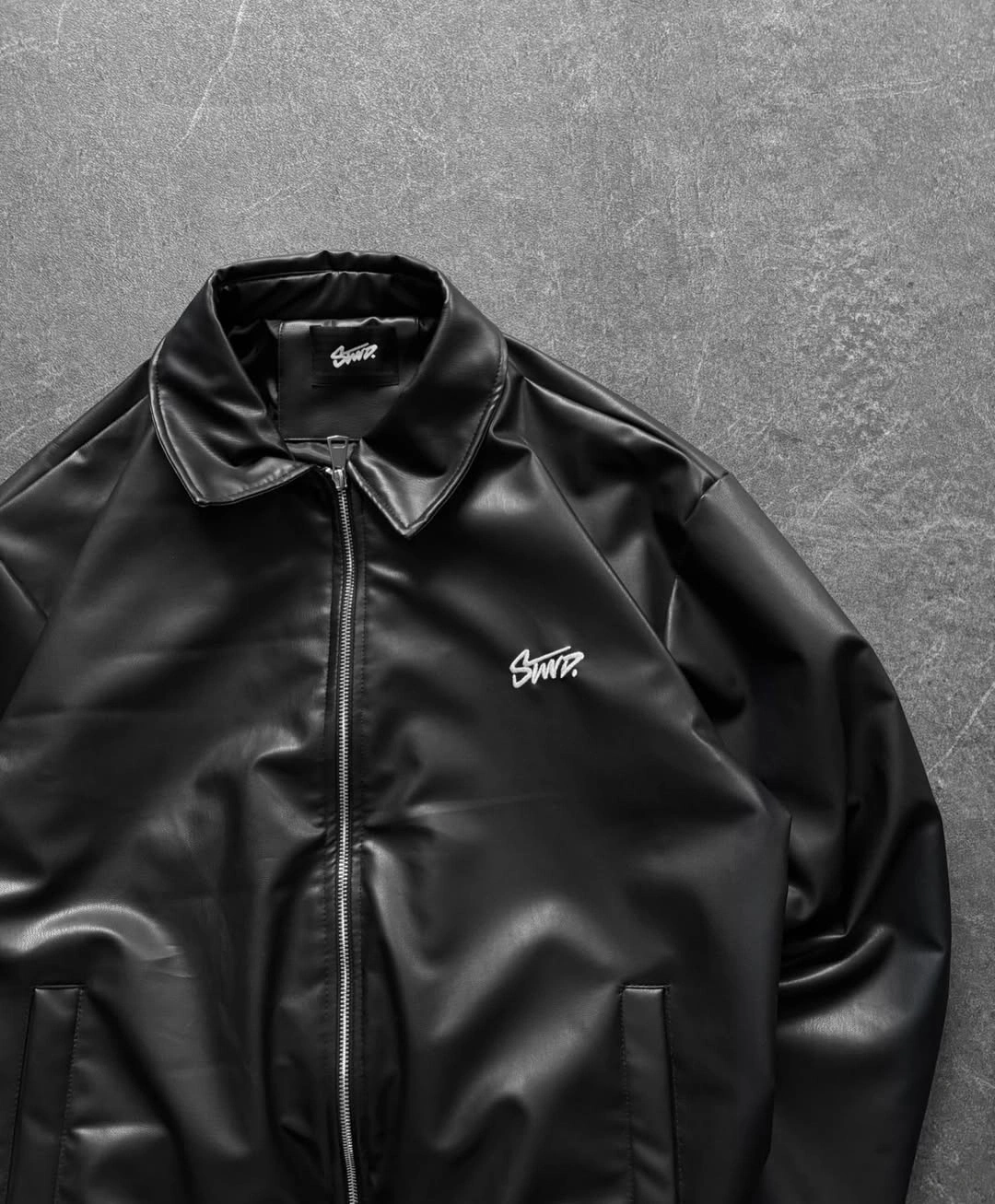 Swd Özel Tasarım Deri Ceket Siyah