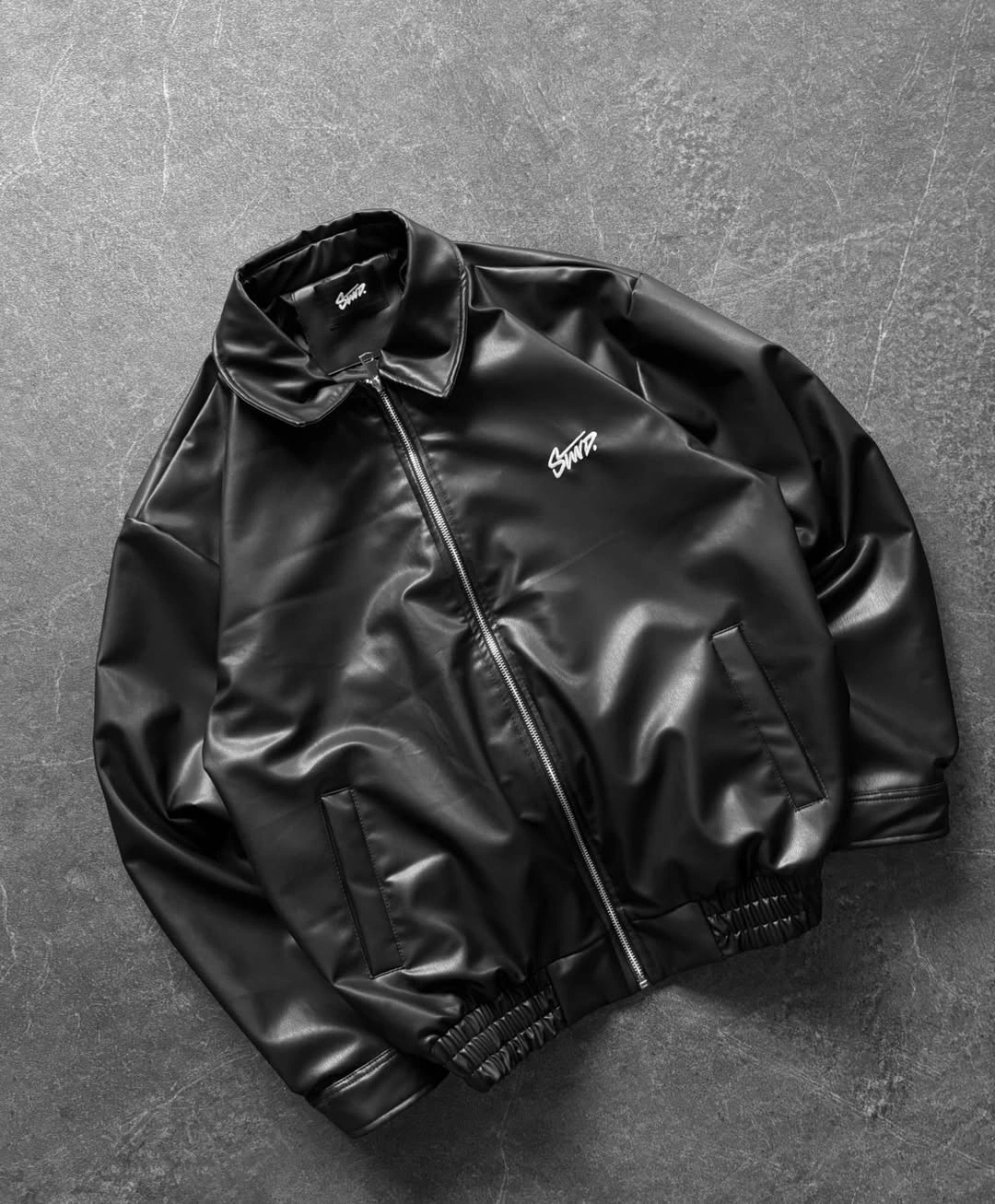 Swd Özel Tasarım Deri Ceket Siyah