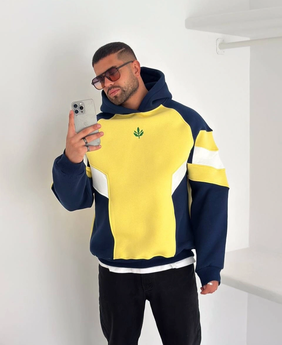 Taraftar Kapüşonlu Oversize Sweatshirt