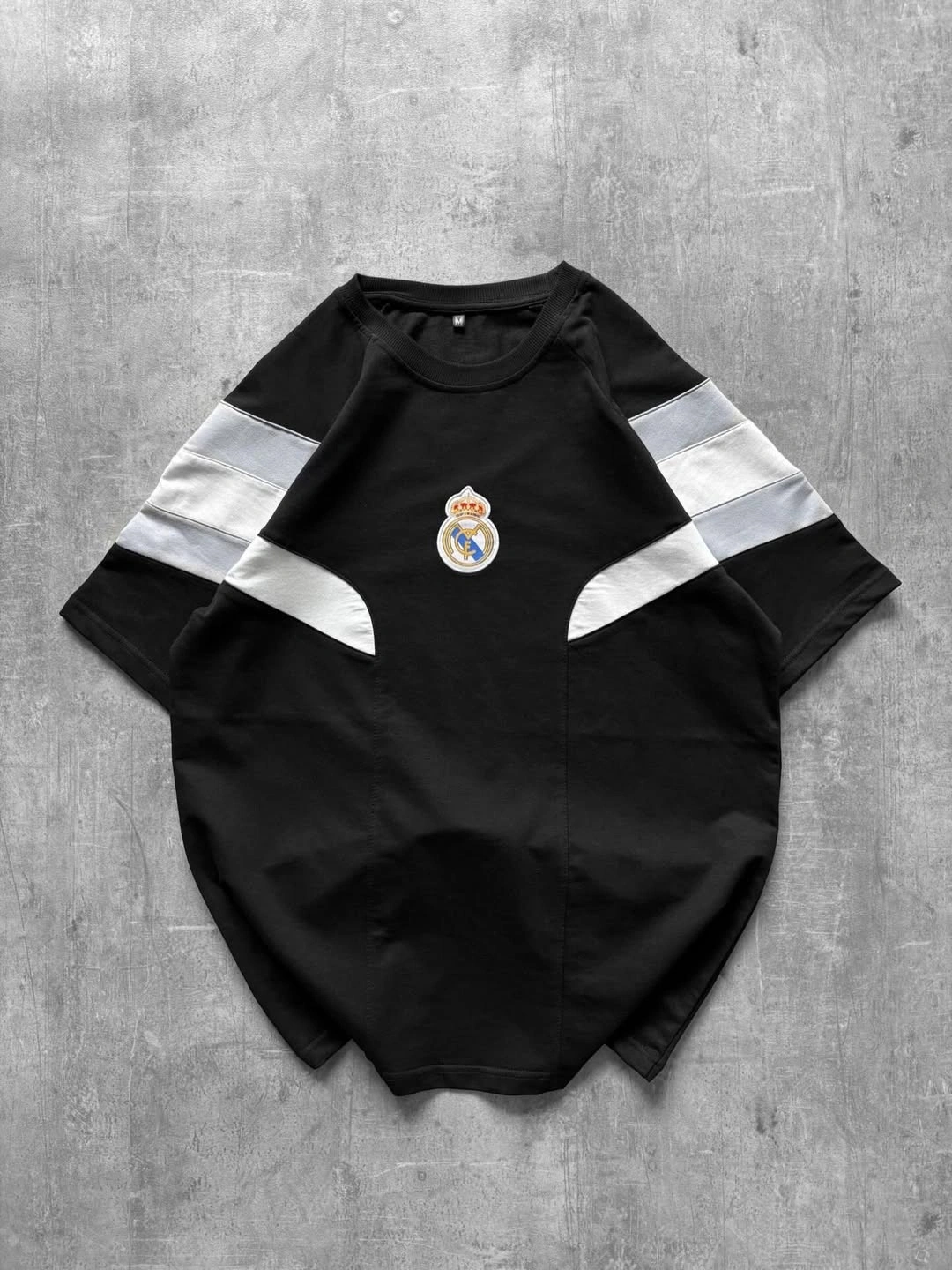 RM Oversize Nakışlı Tshirt Siyah