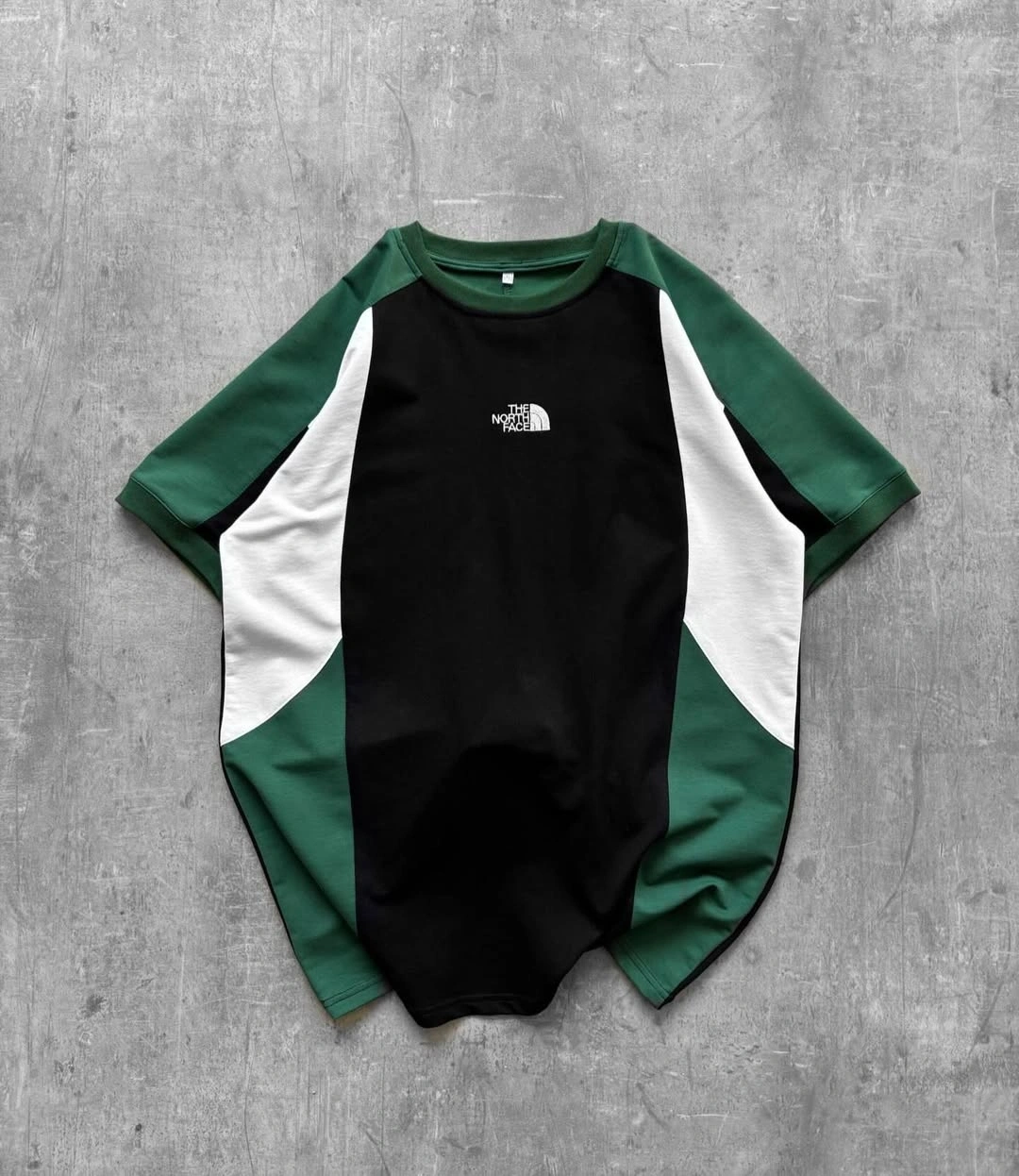 NF Oversize Nakışlı Tshirt Yeşil