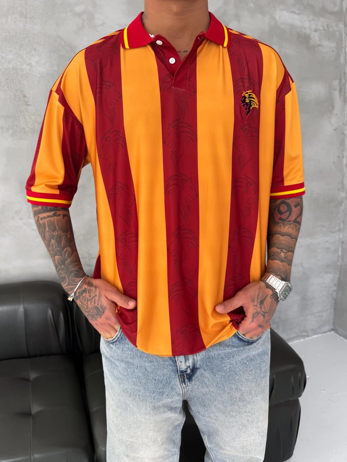 Aslan Taraftar Desen Taraftar Tshirt