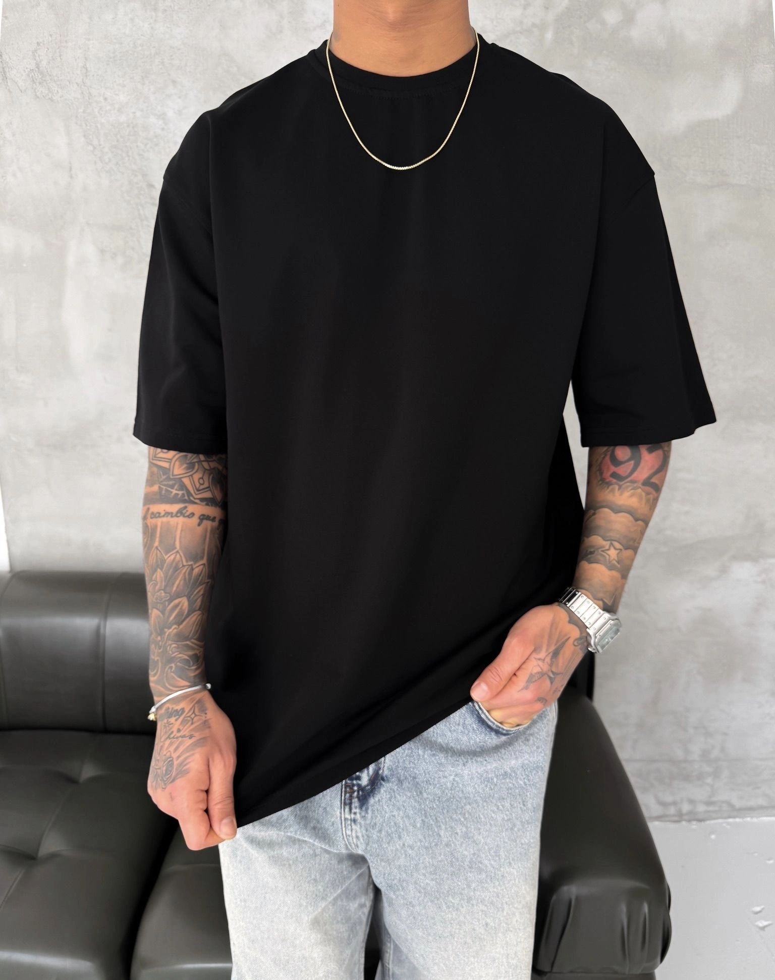 Basic Oversize Tshirt Siyah