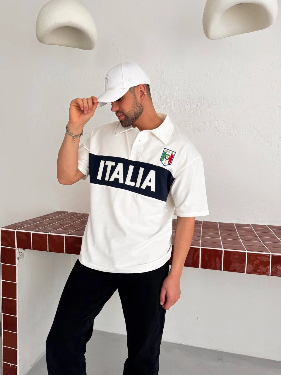 İTL Polo Yaka Tshirt Beyazz