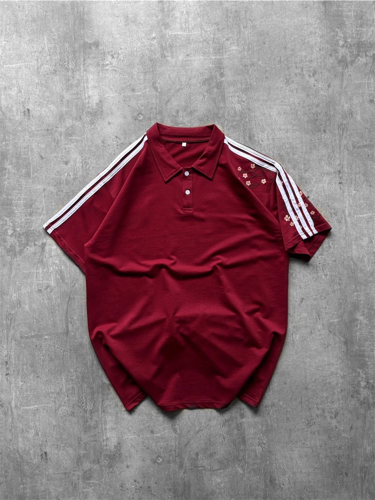 Sakura polo yaka tshirt Kırmızı