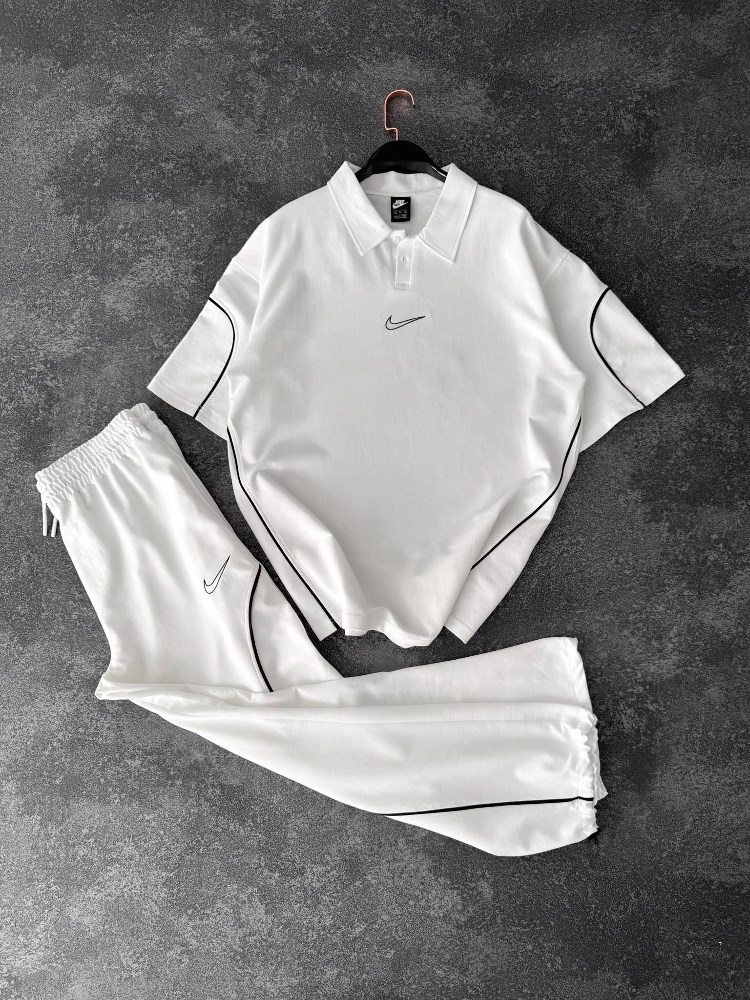 İkili Unisex Eşofman Takım Beyaz