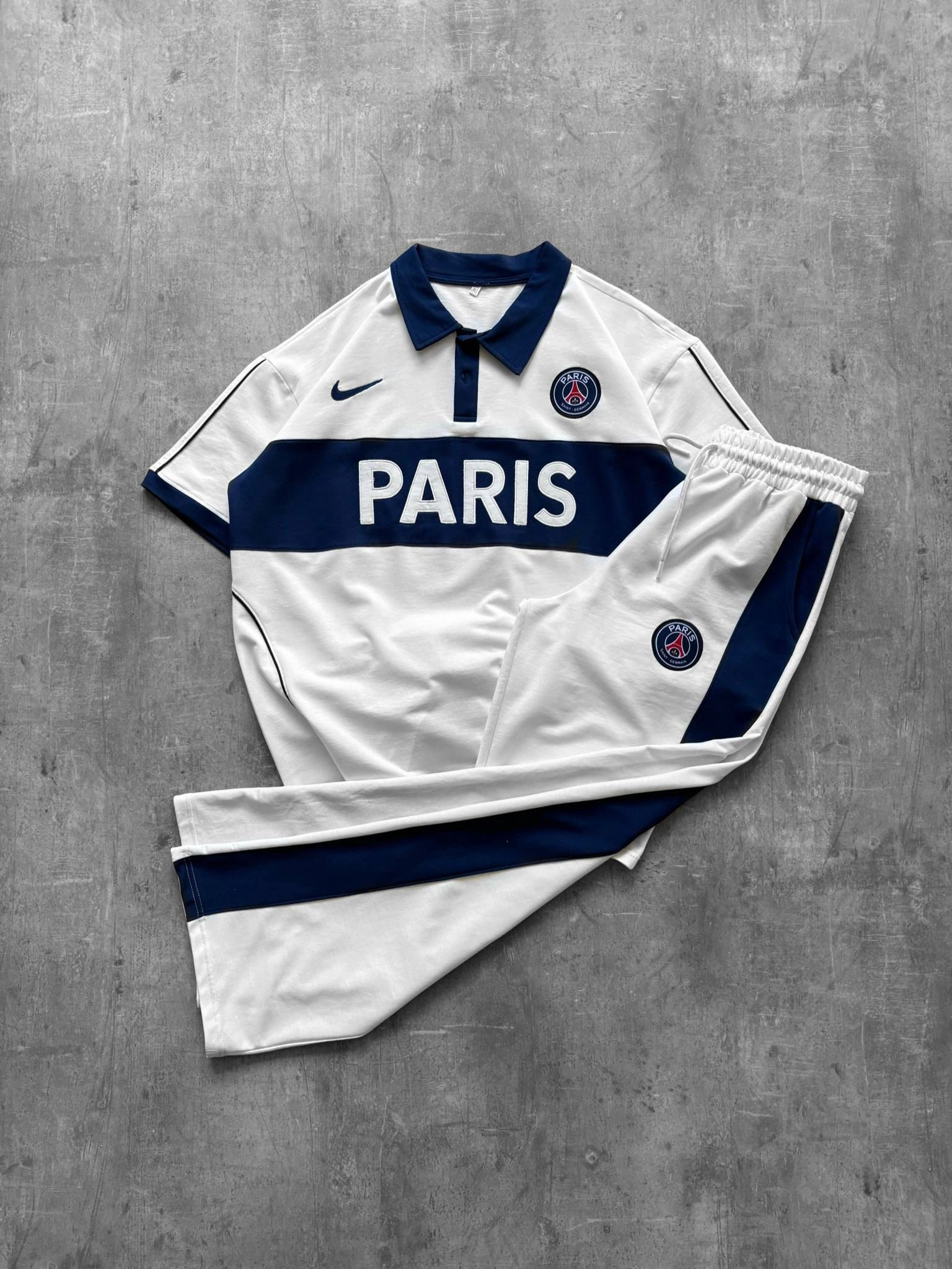 PRS Nakış Detay Baggy Eşofman takım Beyaz