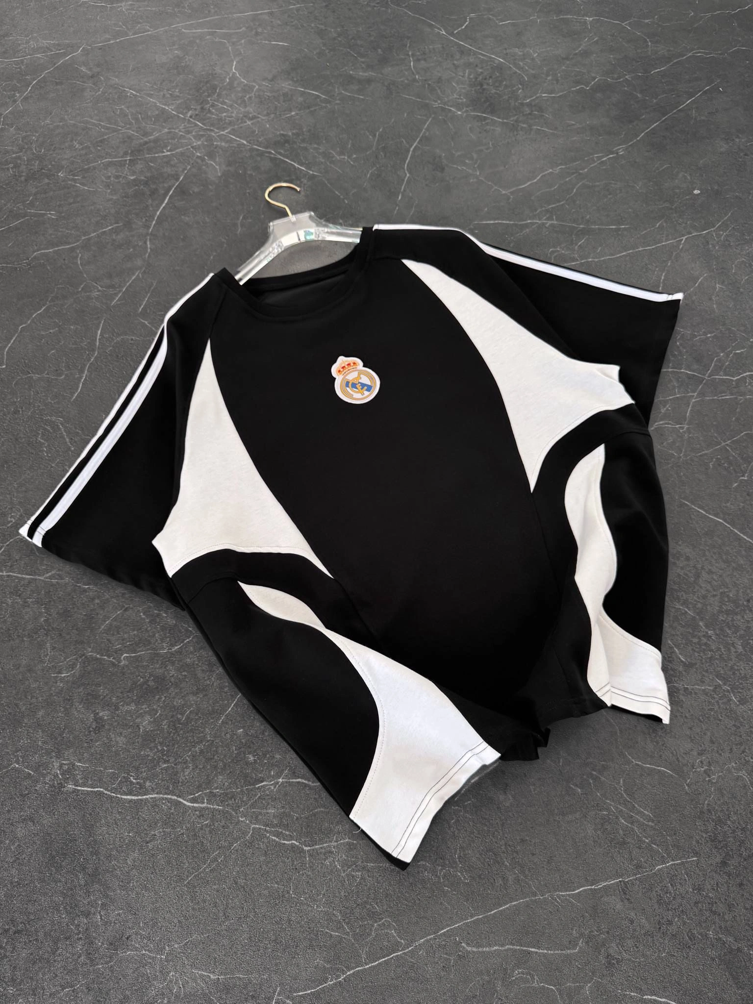 Omuz Şerit Detay Rm Tshirt Siyah