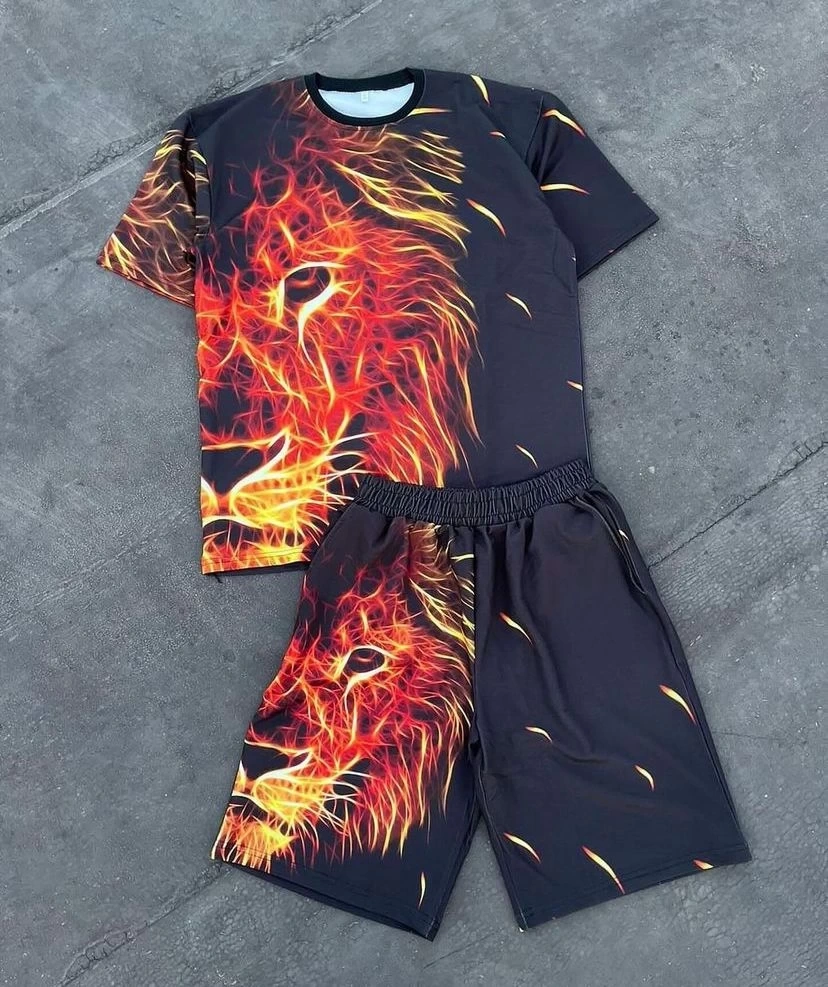 Aslan Unisex Oversizd Şortlu Takım