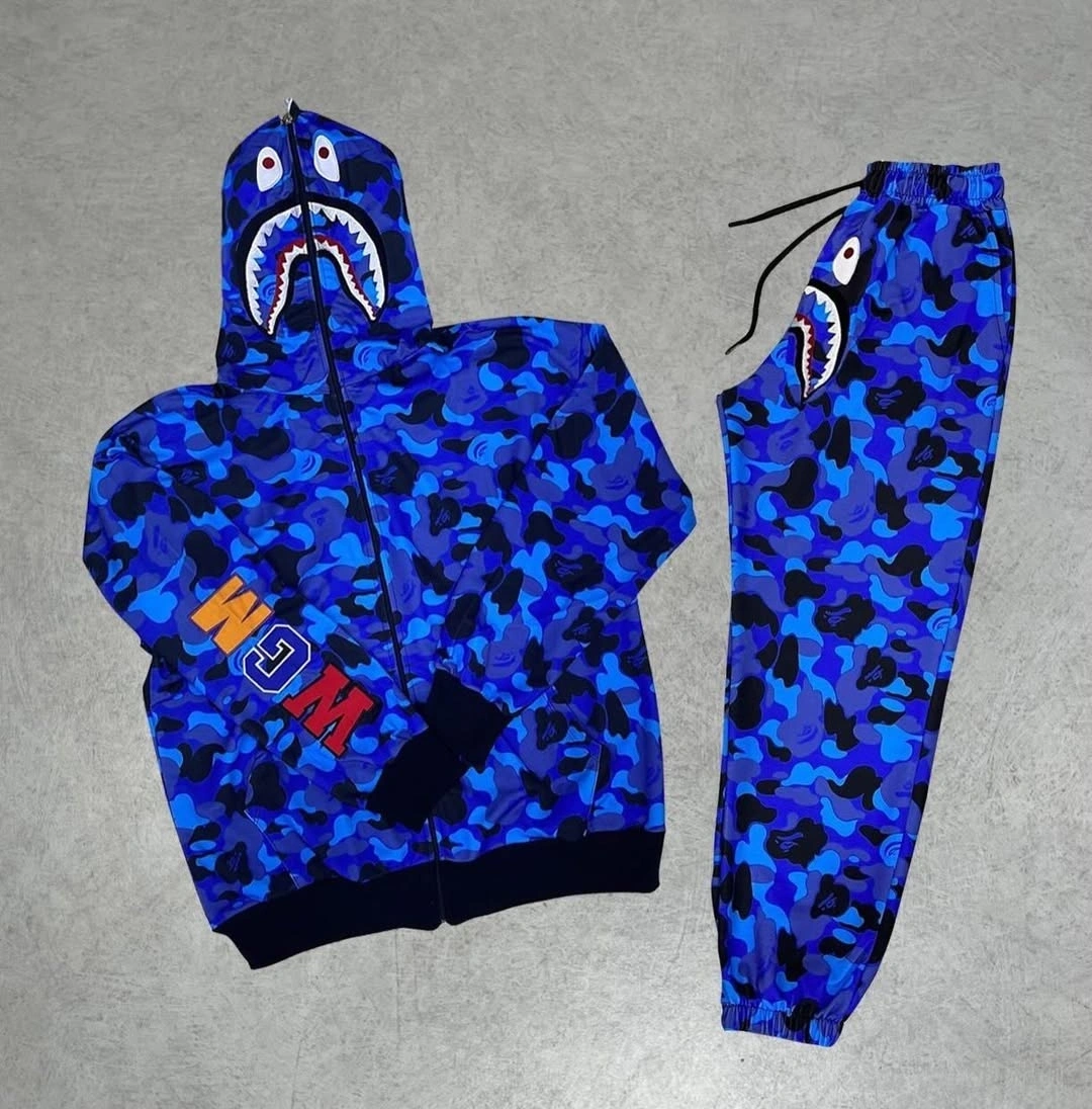 Bape Eşofman Takım Mavi