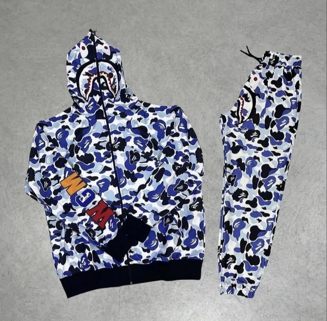 Bape Unisex Eşofman Takım - Beyaz