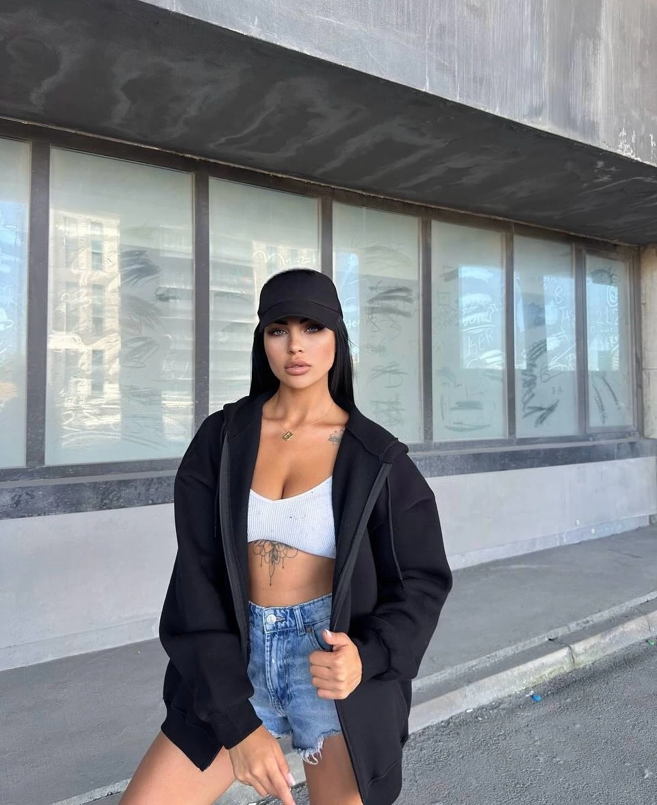 Basic Unisex Hırka - Siyah