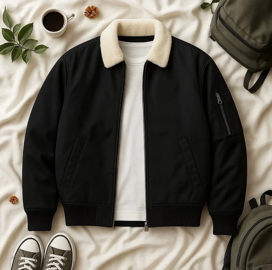 Basic Yaka Detay Bomber Ceket