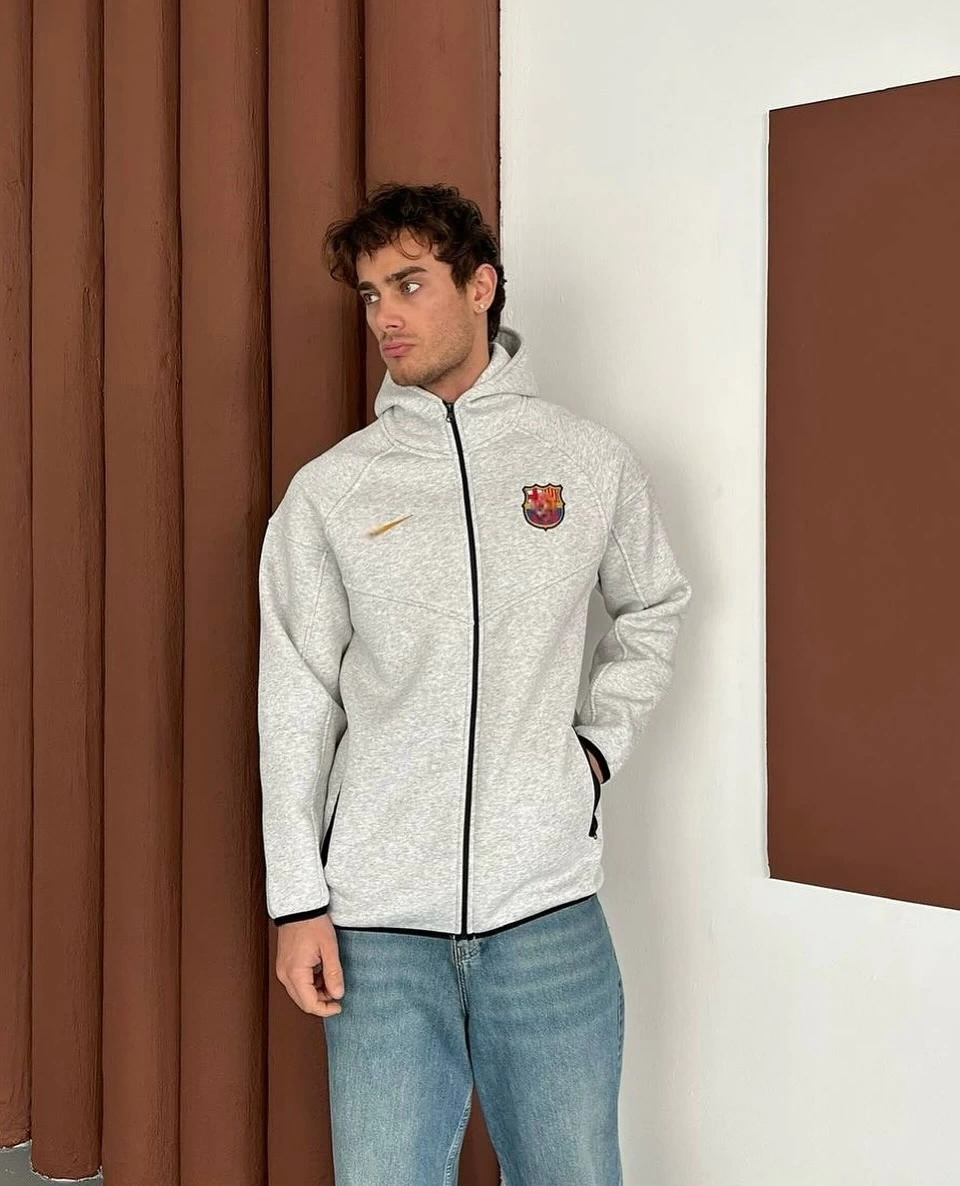 Bc Tech Oversize Hırka Gri