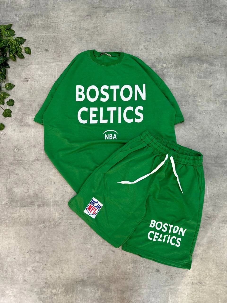 Celtis Unisex Oversize Şortlu takım - Yeşil