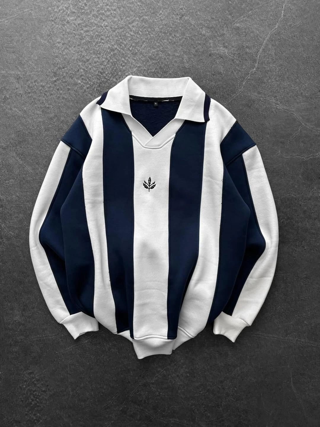 Çizgili Unisex Oversize Sweatshirt