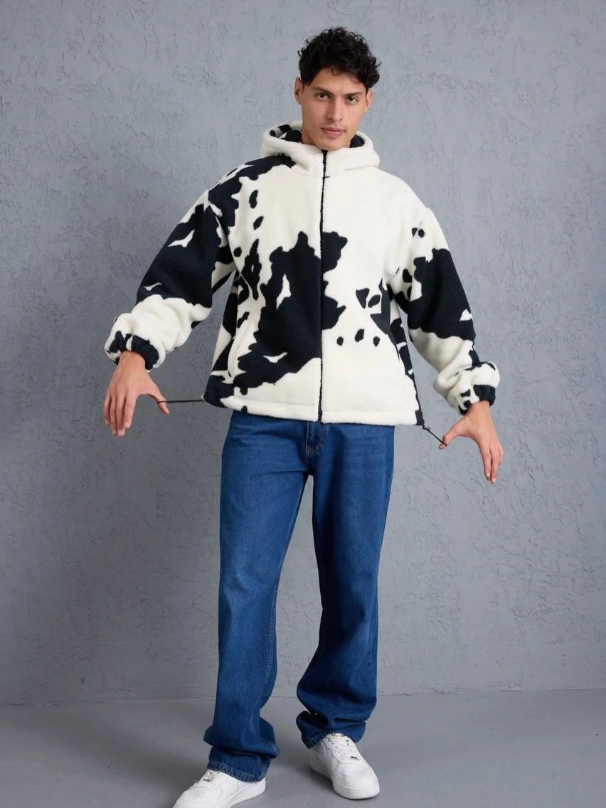 Cow Astarlı Peluş Ceket