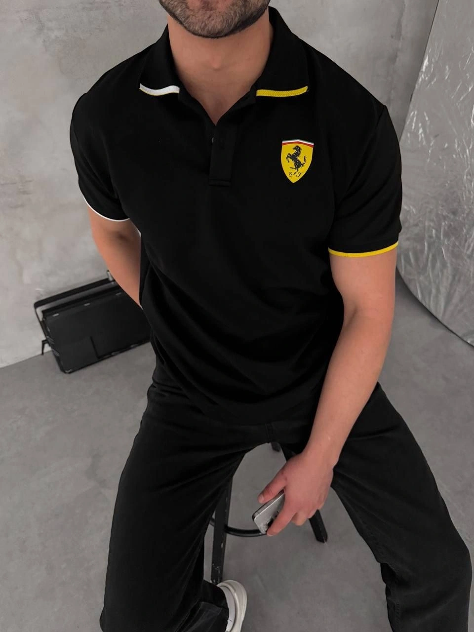 FRR Basic Polo Yaka Tshirt Siyah