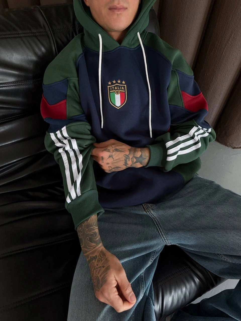 İTL Şerit Detay Oversize Sweatshirt