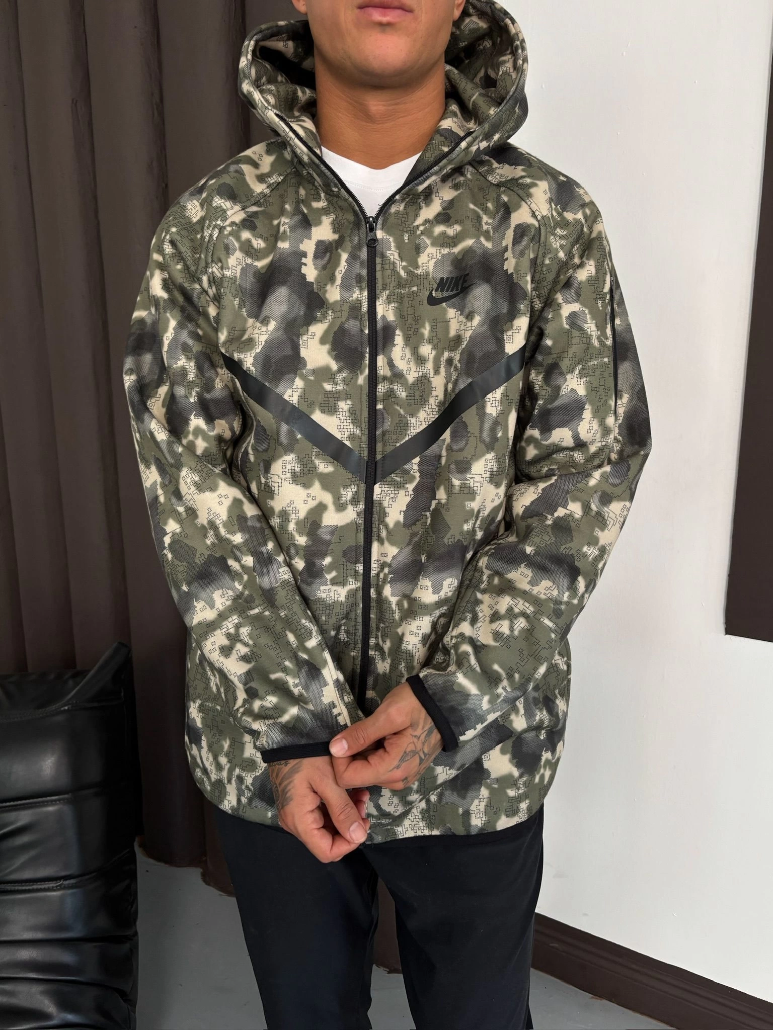 Kamufilaj Tech Oversize Hırka