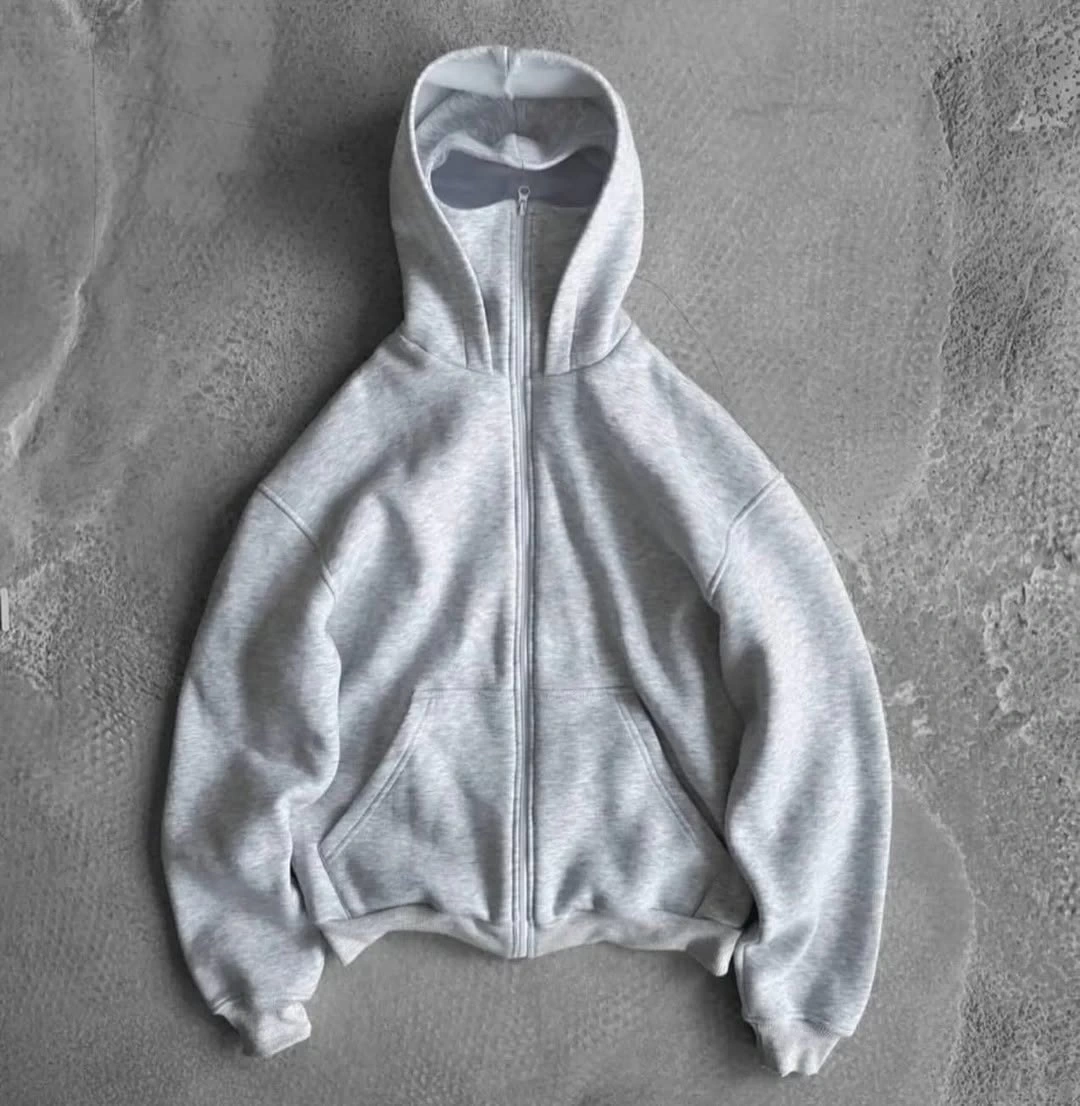 Kar Maske Unisex Hırka Gri