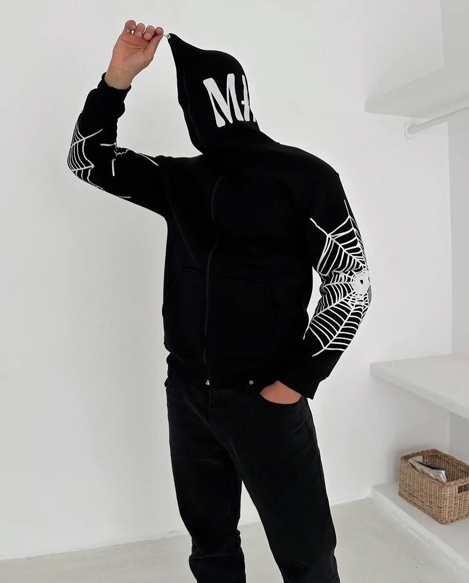 Kol Detay Kar Maske Oversize Hırka