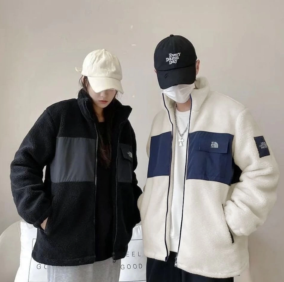 Kuzu Peluş NF Ceket - Siyah