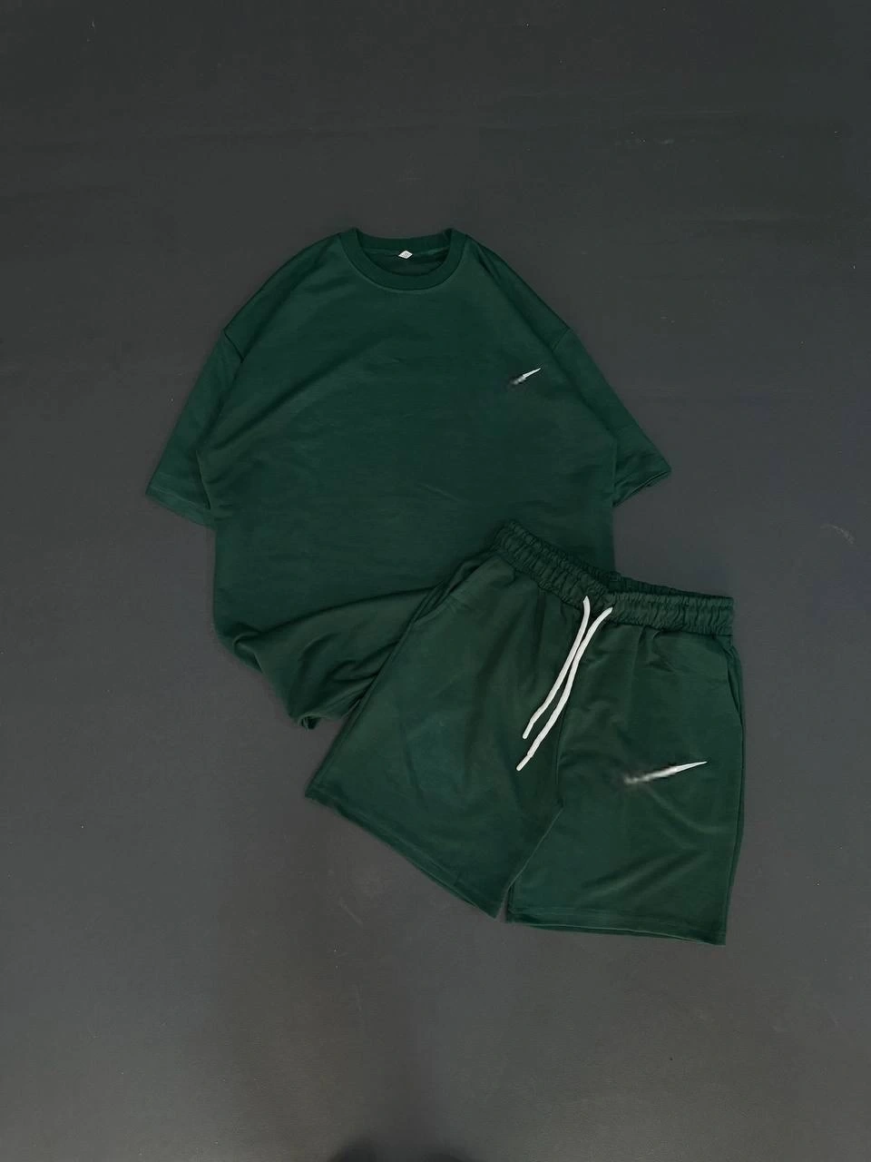 Nike Unisex Oversize Şortlu Takım - Yeşil