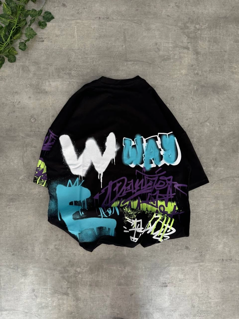 Ön Baskı Unisex Oversize Tshirt