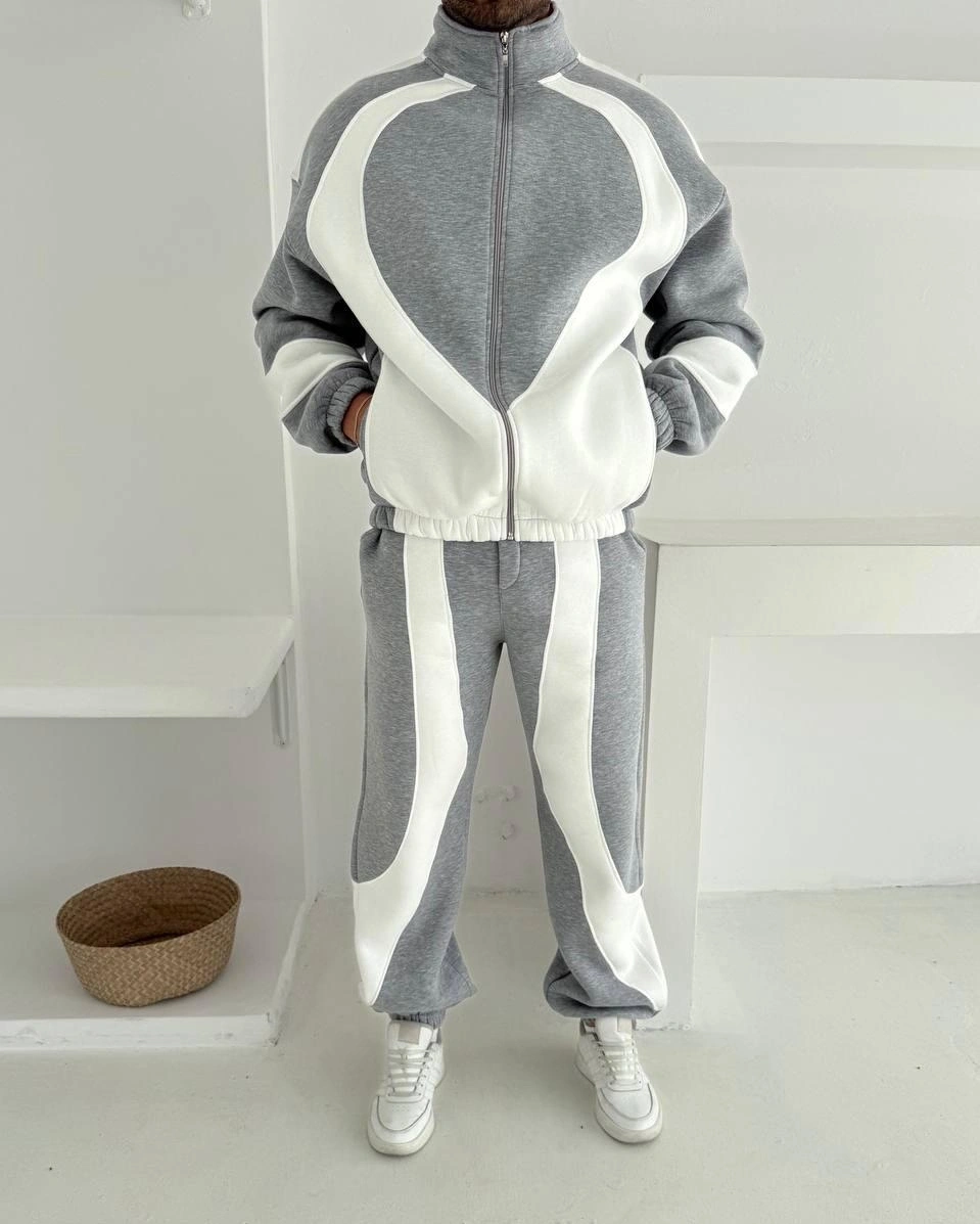 Parçalı Eşofman Takım Gri